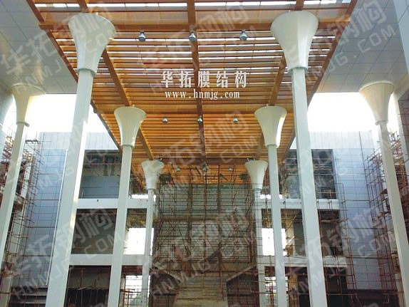 海南省博物馆中庭钢结构、膜结构