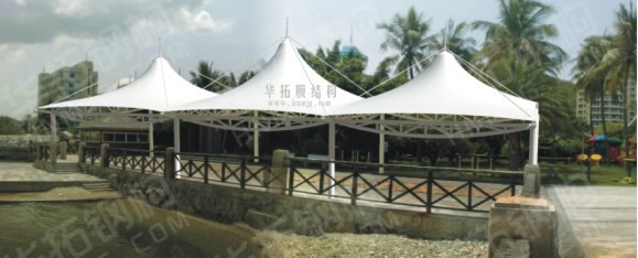 三亚半岛龙湾游艇码头餐厅膜结构