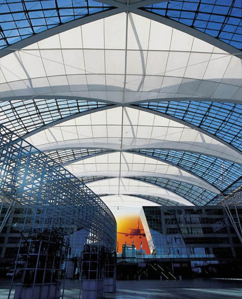 德国慕尼黑机场膜结构